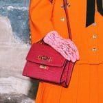 Gucci Pink Crocodile Shoulder Bag 3