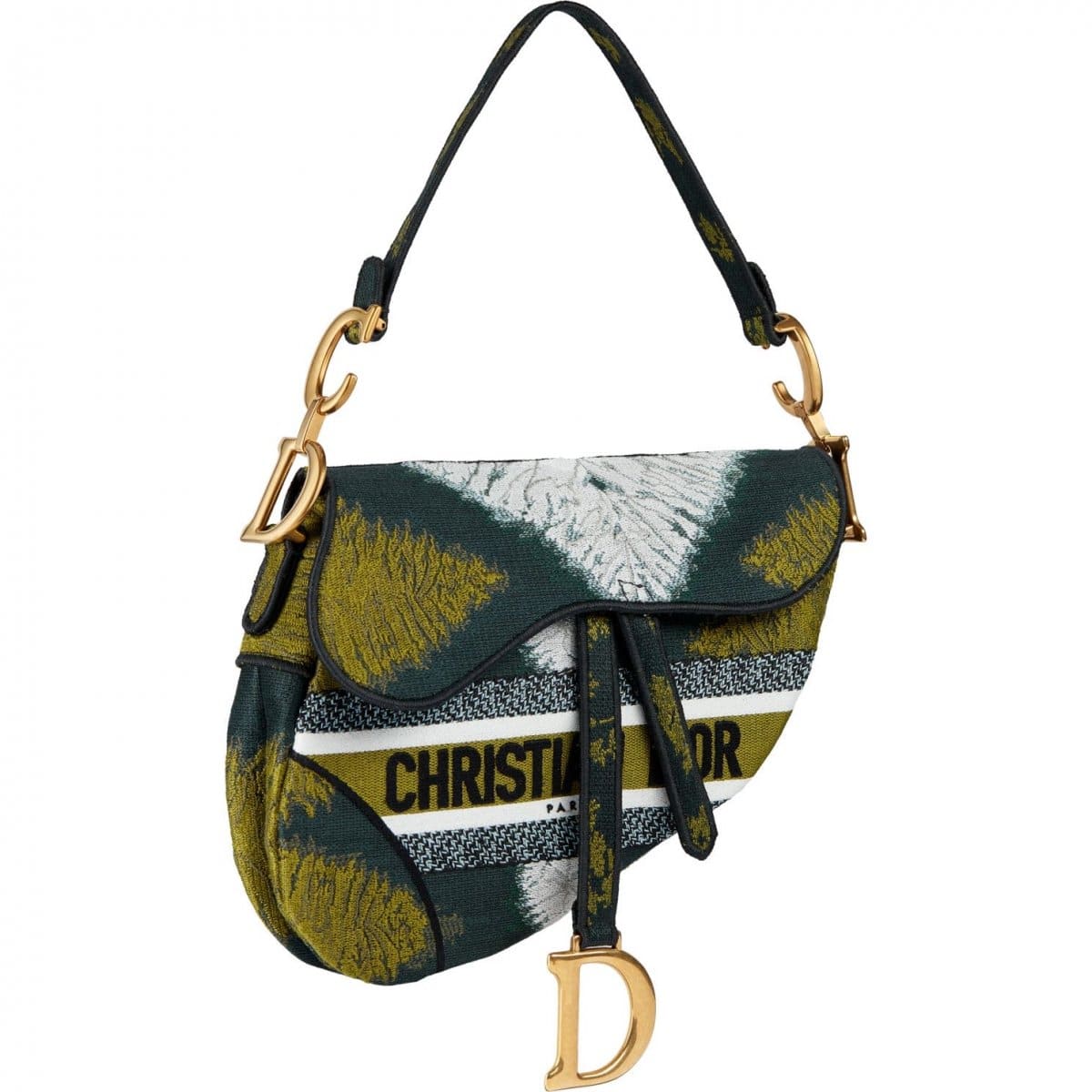 Dior Green Saddle Bag Multi - Prefall 2020