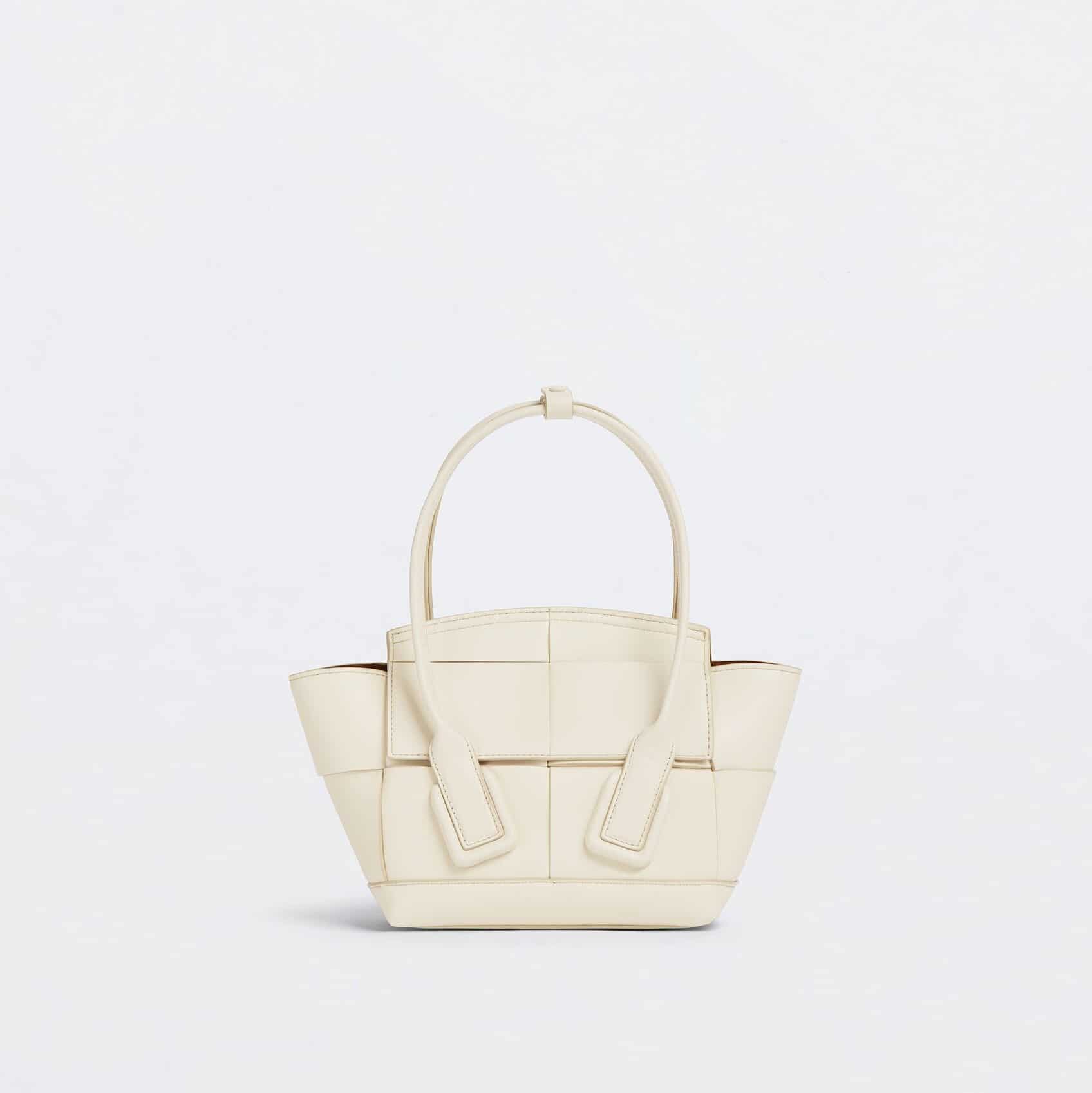 Bottega Veneta Bianco Arco Bag