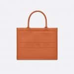 Dior Dark Tan Calfskin Small Book Tote Bag