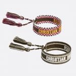 Dior Khaki J'adior Woven Bracelets