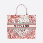 Dior Red and White Dioramour Book Tote