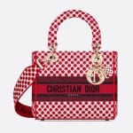 Dior Red Polkadot Dioramour Lady D-Lite Bag