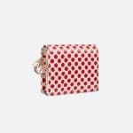 Dior Red Polkadot Dioramour Lady Dior Wallet