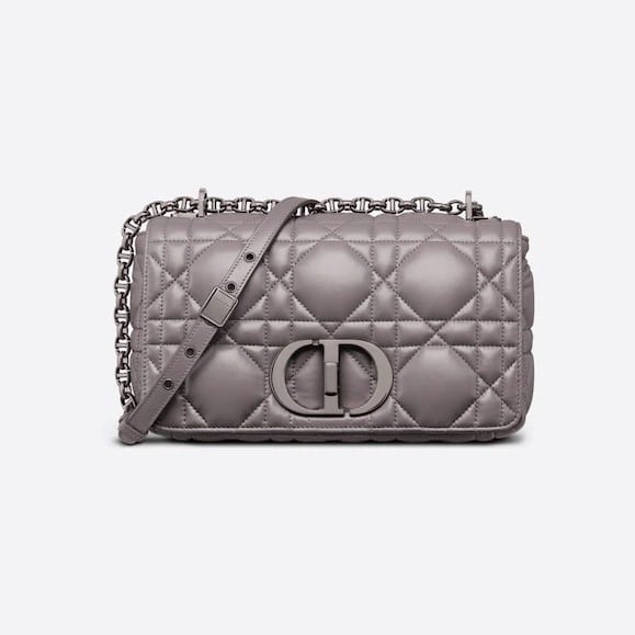 Dior Steel Gray Medium Dior Caro Bag