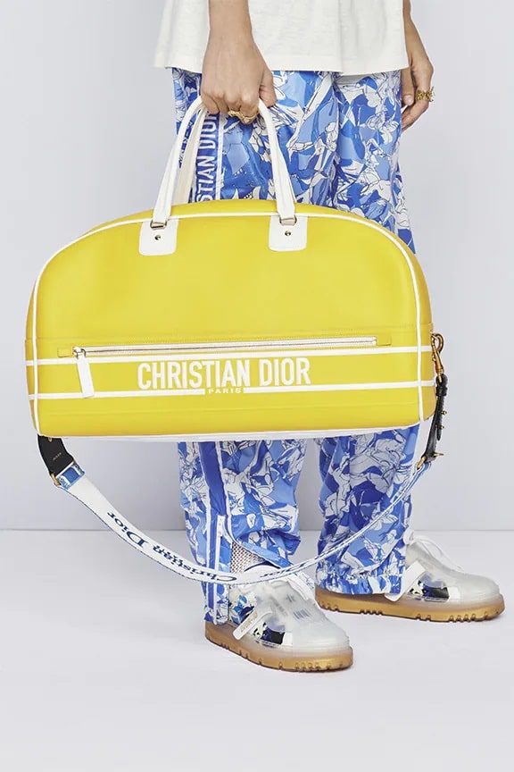 Dior Yellow Leather Bowler Bag