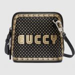 Gucci Black Guccy Print Mini Shoulder Bag