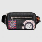 Gucci Black/Grey Soft GG Supreme Night Courrier Belt Bag