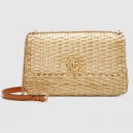 Gucci Natural Wicker Small Shoulder Bag