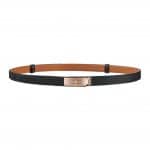 Hermes Black Epsom Kelly Belt