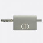 Dior Gray Stone 30 Montaigne Calfskin 2-in-1 pouch