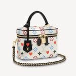 Louis Vuitton White Game On Monogram Vanity PM Bag