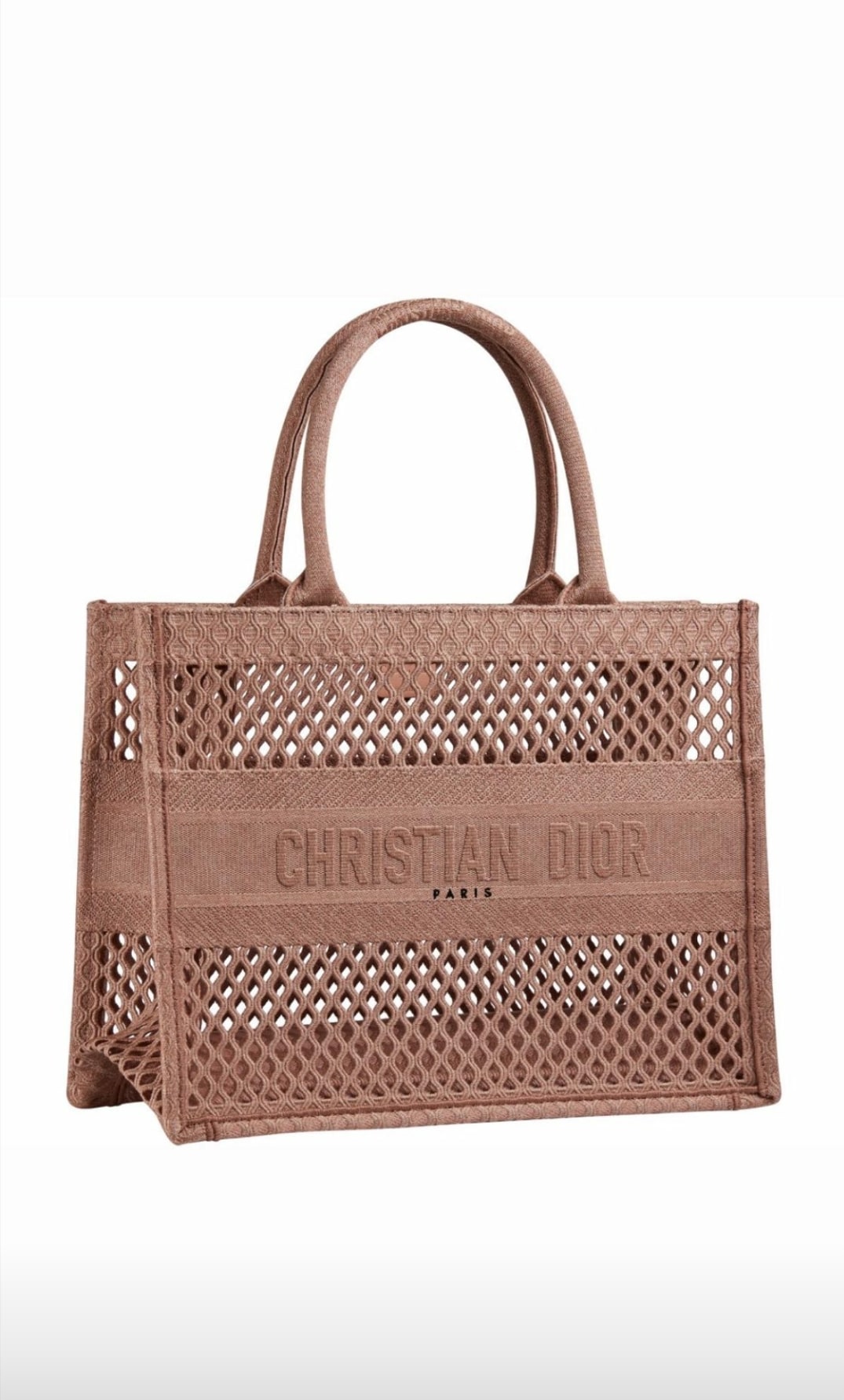 Dior Small Beige Book Tote Woven Cruise 2021