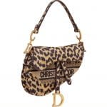 Dior Leopard Print Saddle Bag - Prefall 2021