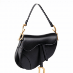 Dior Black Calfskin Saddle Bag