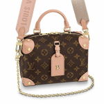 Louis Vuitton Peach Monogram Canvas Petite Malle Souple Bag 1