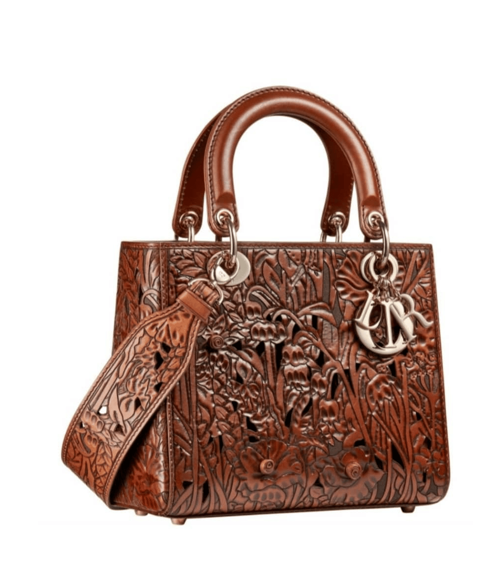 Lady Dior Medium Dlite Laser cut flowers Bag - Cruise 2021