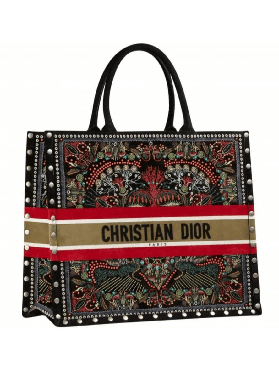 Dior Book Tote In heart Embroidered - Cruise 2021